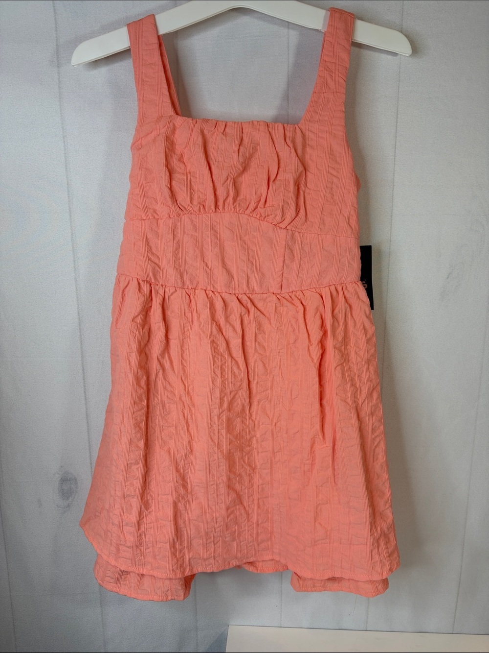 Art Class Coral Textured Sleeveless Summer Girls Dress Size 8 NWT